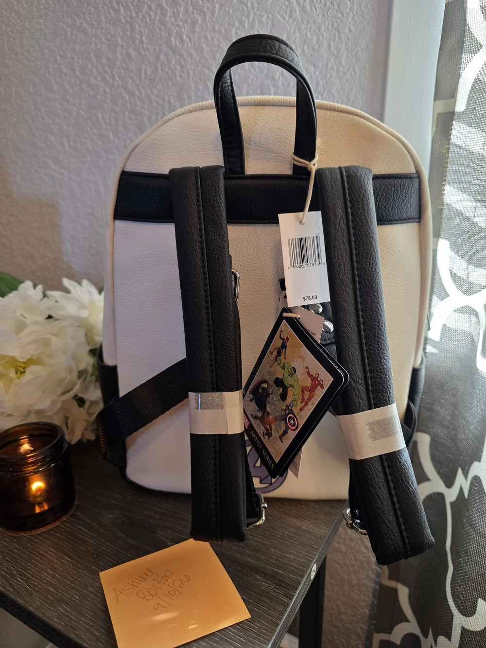 Loungefly White Multicolor Marvel Avengers Mini Backpack